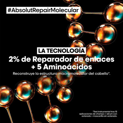 Champú Absolut Repair Molecular Serie Expert L'oreal 1.500ml